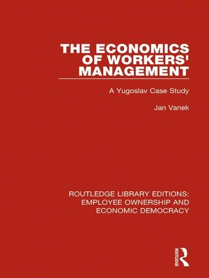 cover image of The Economics of Workers' Management